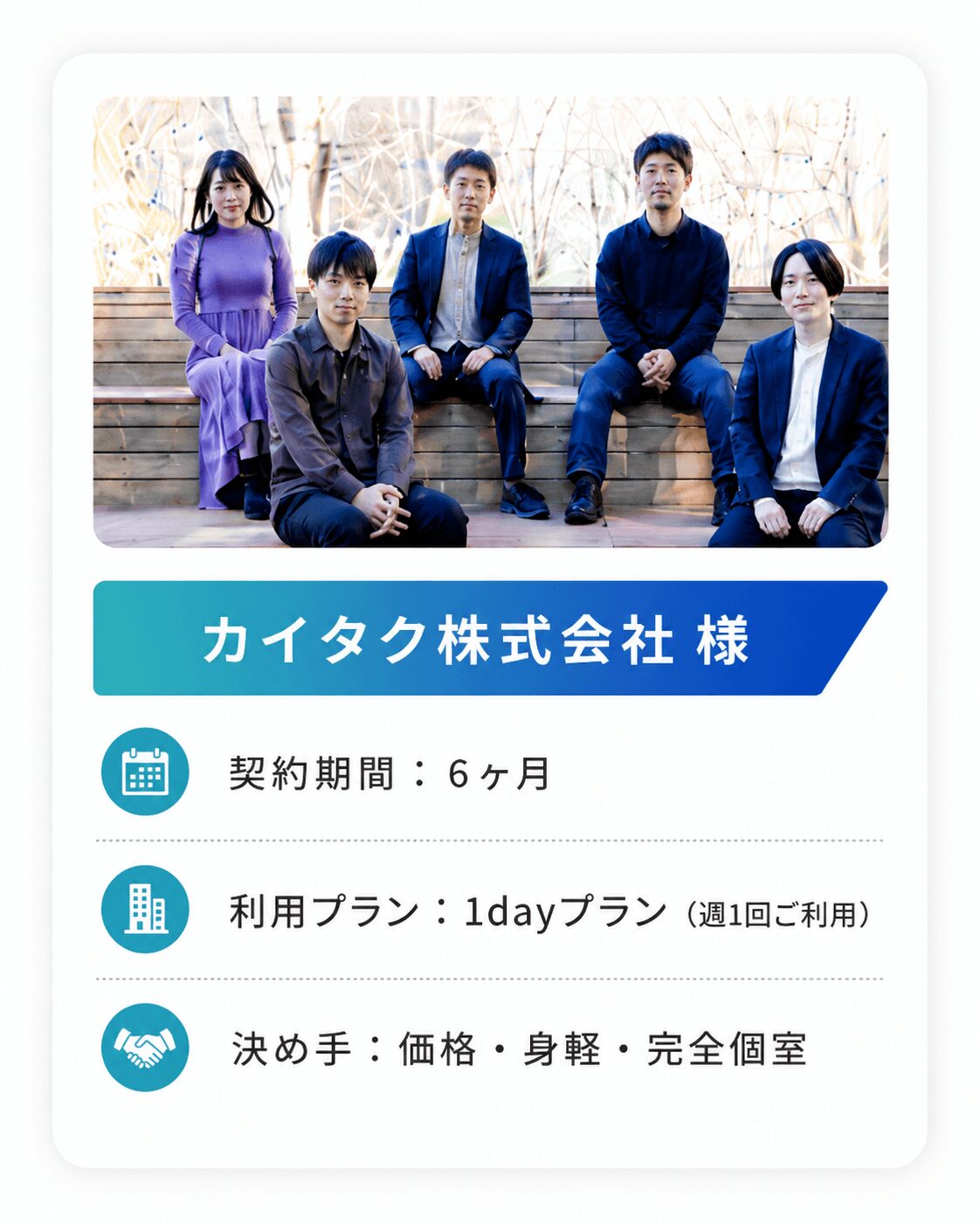 6ヶ月利用(カイタク株式会社様)